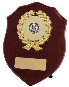 Shield Shape Wooden Plaque - 5 Sizes