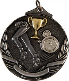 3D Athletics Medal 50mm - Antique Gold, Antique Silver & Antique Bronze
