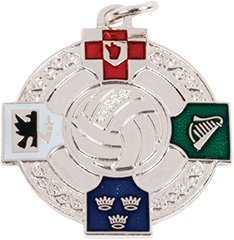 Gaelic Football Medal 33mm - Gold & Silver