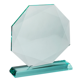 Hexagon Jade Glass Plaque - 3 Sizes