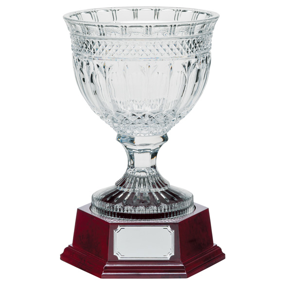 Crystal Bowl with Base 29.5cm Trophies Online Ireland