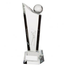 Crystal Golf Trophy - 3 Sizes