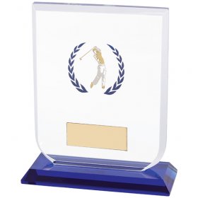 Golf Glass Plaque - 3 Sizes