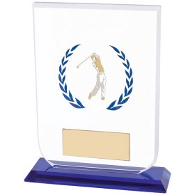 Golf Glass Plaque - 3 Sizes