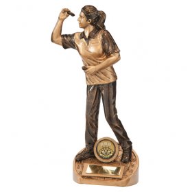 Bullseye Female Darts Trophy - 3 Sizes