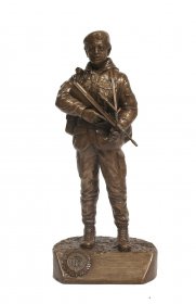 Bronze Irish Female Soldier Trophy - 28cm