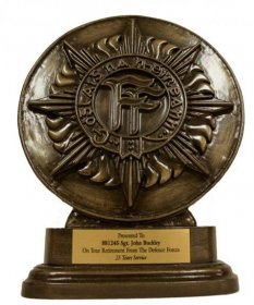 Bronze Irish Army FF Plaque - 21.5cm