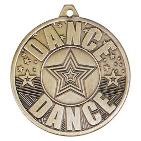 Dance Medal 50 mm 3 colours with Ribbon Engraving up to 30 Letters Option of Box 