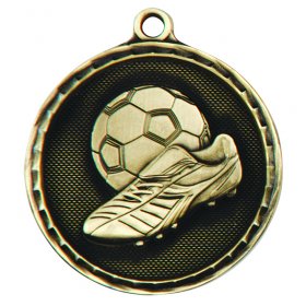 Power Boot Football Medal 50mm - Antique Gold, Antique Silver & Antique Bronze