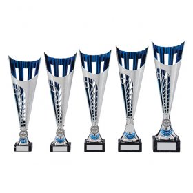 Garrison Silver/Blue Series Cup on Marble Base - 5 Sizes