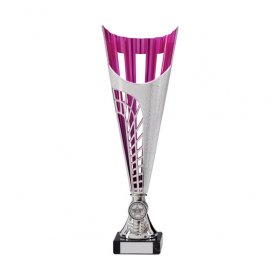 Garrison Silver/Pink Series Cup on Marble Base - 5 Sizes