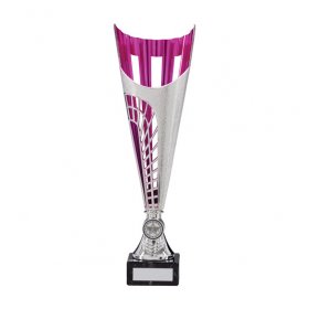 Garrison Silver/Pink Series Cup on Marble Base - 5 Sizes