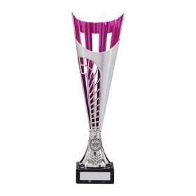 Garrison Silver/Pink Series Cup on Marble Base - 5 Sizes