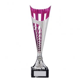 Garrison Silver/Pink Series Cup on Marble Base - 5 Sizes