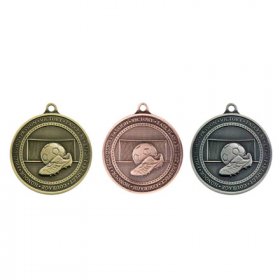 Olympia Football Medal 70mm - Antique Gold, Antique Silver & Antique Bronze