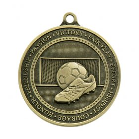 Olympia Football Medal 70mm - Antique Gold, Antique Silver & Antique Bronze
