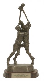 Bronze Hurling Clash of the Ash Double Figure 40cm