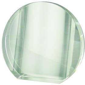 Circular Wedge Glass Plaque - 3 Sizes