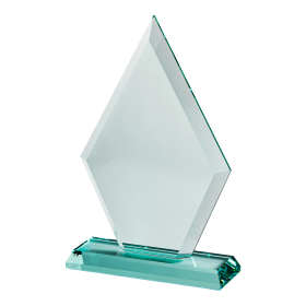 Pointed Jade Glass Plaque - 3 Sizes