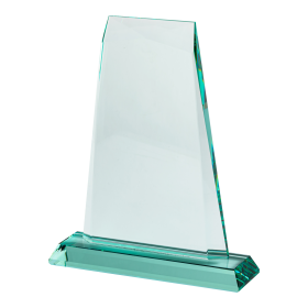 Cut Edge Jade Glass Plaque - 2 Sizes