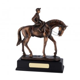 Horse & Jockey Bronze Plated Award