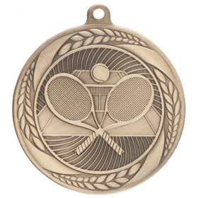 Typhoon Tennis Medal 55mm - Antique Gold, Antique Silver & Antique Bronze