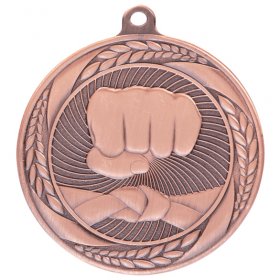 Typhoon Martial Arts Medal 55mm - Antique Gold, Antique Silver & Antique Bronze