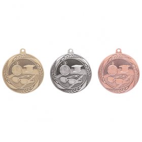 Typhoon Swimming Medal 55mm - Antique Gold, Antique Silver & Antique Bronze