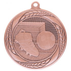 Typhoon Football Medal 55mm - Antique Gold, Antique Silver & Antique Bronze