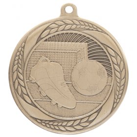 Typhoon Football Medal 55mm - Antique Gold, Antique Silver & Antique Bronze