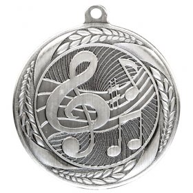 Typhoon Music Medal 55mm - Antique Gold, Antique Silver & Antique Bronze