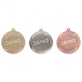 Typhoon Dance Medal 55mm - Antique Gold, Antique Silver & Antique Bronze