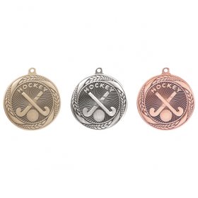 Typhoon Hockey Medal 55mm - Antique Gold, Antique Silver & Antique Bronze