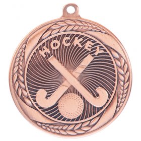 Typhoon Hockey Medal 55mm - Antique Gold, Antique Silver & Antique Bronze