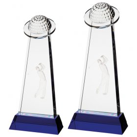 Stellar 3D Crystal Golf Award- 2 Sizes