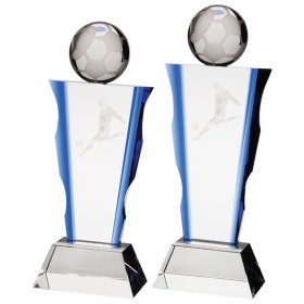 Celestial 3D Crystal Football Award- 2 Sizes