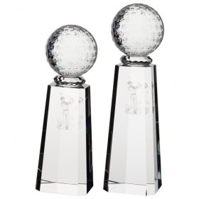 Synergy 3D Crystal Golf Award- 2 Sizes