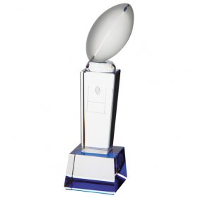 Tribute Rugby Crystal Award - 2 Sizes