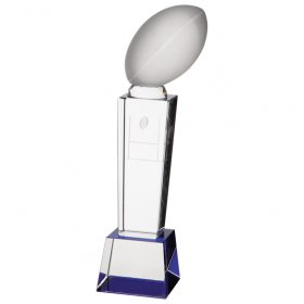 Tribute Rugby Crystal Award - 2 Sizes