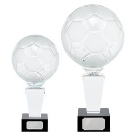 Ultimate Crystal Football Trophy - 2 Sizes