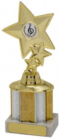 Star Trophy Gold on Base - 3 Sizes