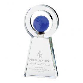 Premium Crystal Globe Award - 23cm