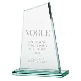 Vanquish Jade Crystal Award - 3 Sizes