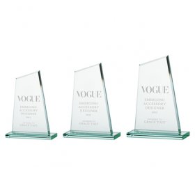 Vanquish Jade Crystal Award - 3 Sizes