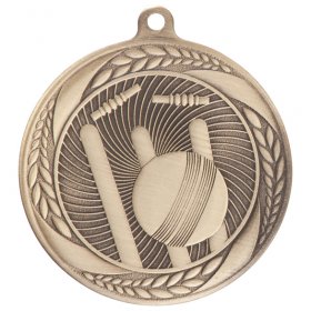 Typhoon Cricket Medal 55mm - Antique Gold, Antique Silver & Antique Bronze