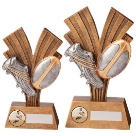 Xplode Rugby Boot & Ball Trophy - 2 Sizes