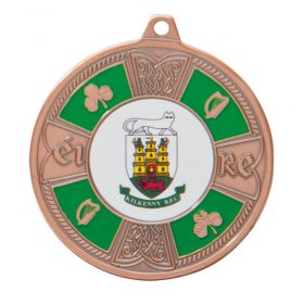 Eire Enamel Medal 50mm - Gold, Silver & Bronze