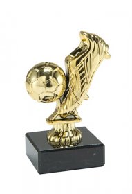 Football Trophy Boot & Ball Gold - 11cm