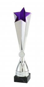  Star Award Silver & Purple - 3 Sizes