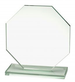  Jade Octagon Glass Plaque - 4 Sizes